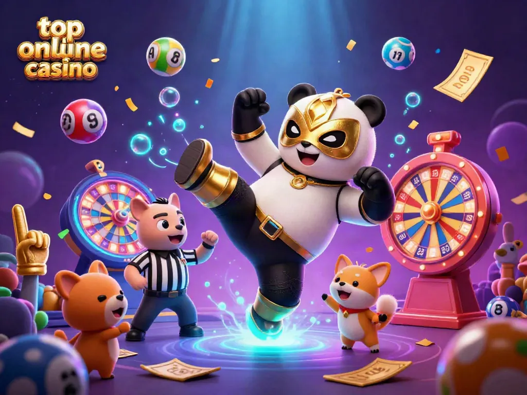 Experience the excitement of the top online roulette casino with vibrant characters and dynamic elements.